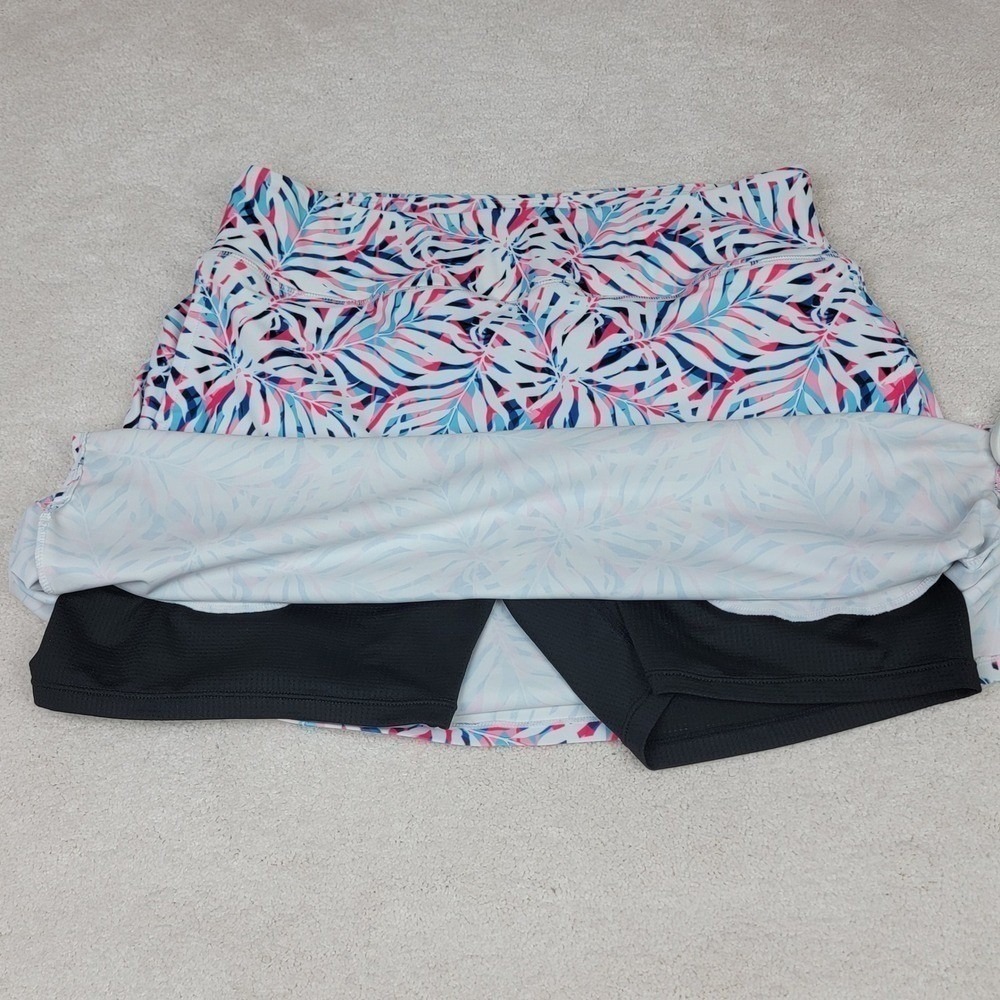 Moteepi Tropical Palm Leaf Athletic Skort Women's Size Large Tennis Golf - Picture 4 of 10